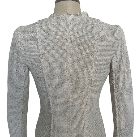 Rebecca Taylor Tweed Jacket in Limestone Size 0 - Picture 6 of 13